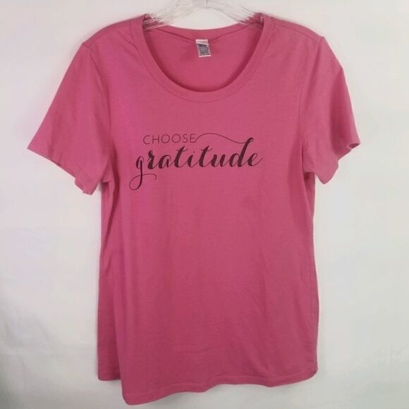 Cents of Style Pink " choose gratitude" tee. - Picture 1 of 9